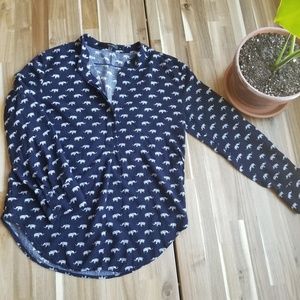 Elephant Print Blouse